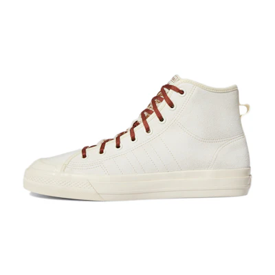 adidas originals Nizza Hi Rf Cozy Wear-Resistant Skate Shoes Beige Unisex