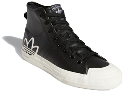 阿迪达斯 Originals Nizza 高帮 '黑白' FX8496 Lookbook 阿迪达斯 Originals Nizza 高帮 '黑白' FX8496