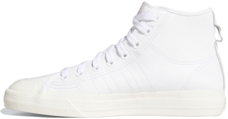 adidas originals NIZZA Hi Rf 高幫 板鞋 男女同款 純白色 Buy adidas originals NIZZA Hi Rf 高幫 板鞋 男女同款 純白色