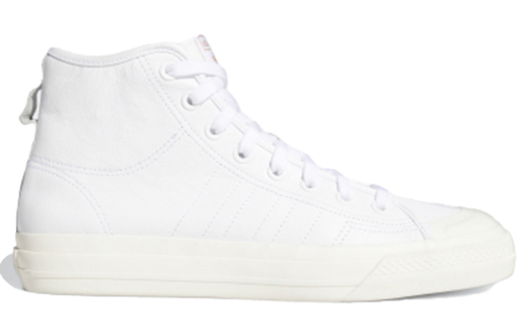 Order adidas originals NIZZA Hi Rf 高幫 板鞋 男女同款 純白色