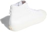 Shop adidas originals NIZZA Hi Rf 高幫 板鞋 男女同款 純白色