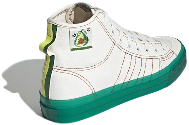 adidas originals Nizza Hi Rf 'White Green' GX2707 Shop adidas originals Nizza Hi Rf 'White Green' GX2707
