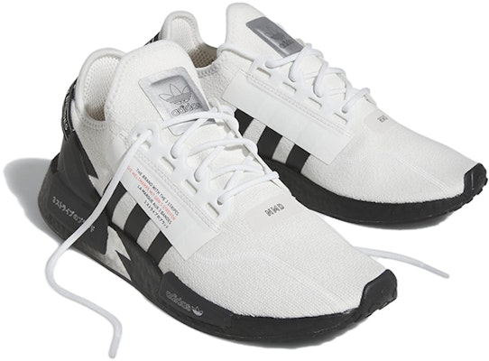 adidas originals NMD_R1 減震防滑耐磨 低幫 運動休閒鞋 男女同款 白黑 Lookbook adidas originals NMD_R1 減震防滑耐磨 低幫 運動休閒鞋 男女同款 白黑