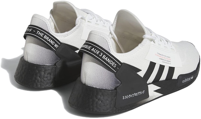 adidas originals NMD_R1 減震防滑耐磨 低幫 運動休閒鞋 男女同款 白黑 Shop adidas originals NMD_R1 減震防滑耐磨 低幫 運動休閒鞋 男女同款 白黑