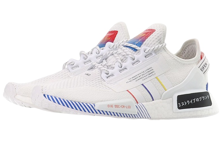 Lookbook アディダス オリジナルス NMD_R1.V2 白/黒/マルチ FY1439