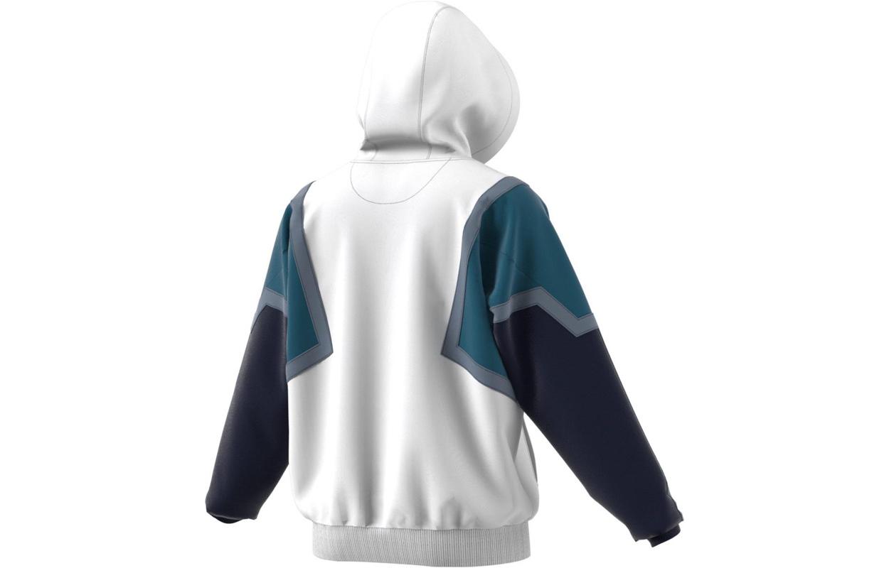 adidas Originals Nova Hoodie Colorblock Logo White Sweatshirt CE4801