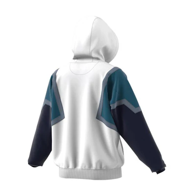 adidas Originals Nova Hoodie Colorblock Logo White Sweatshirt CE4801