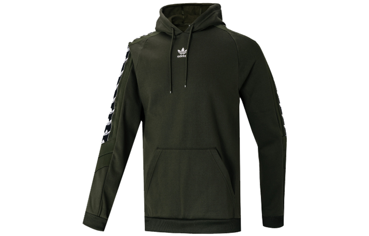 adidas Originals Oe Tape Hz Pullover Hoodie Military Green - Casual Sportswear FQ3389