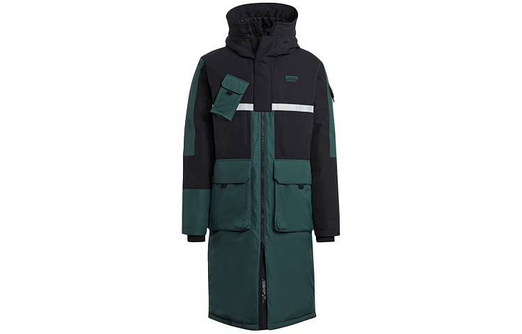 Adidas Originals Official Authentic Clover Long Down Jacket Green GJ6729 圖 2