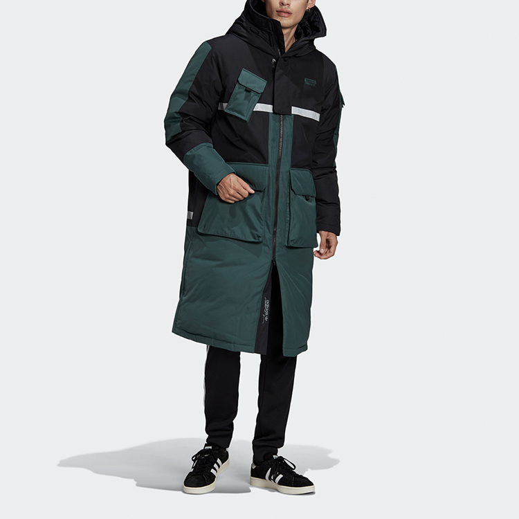 Adidas Originals Official Authentic Clover Long Down Jacket Green GJ6729 圖 3