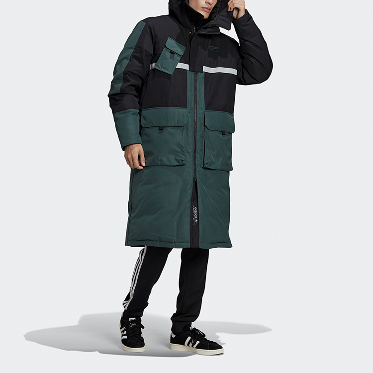 Adidas Originals Official Authentic Clover Long Down Jacket Green GJ6729 圖 4