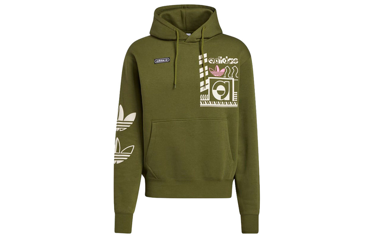 adidas Originals Olive Green Pullover Hoodie GN3865