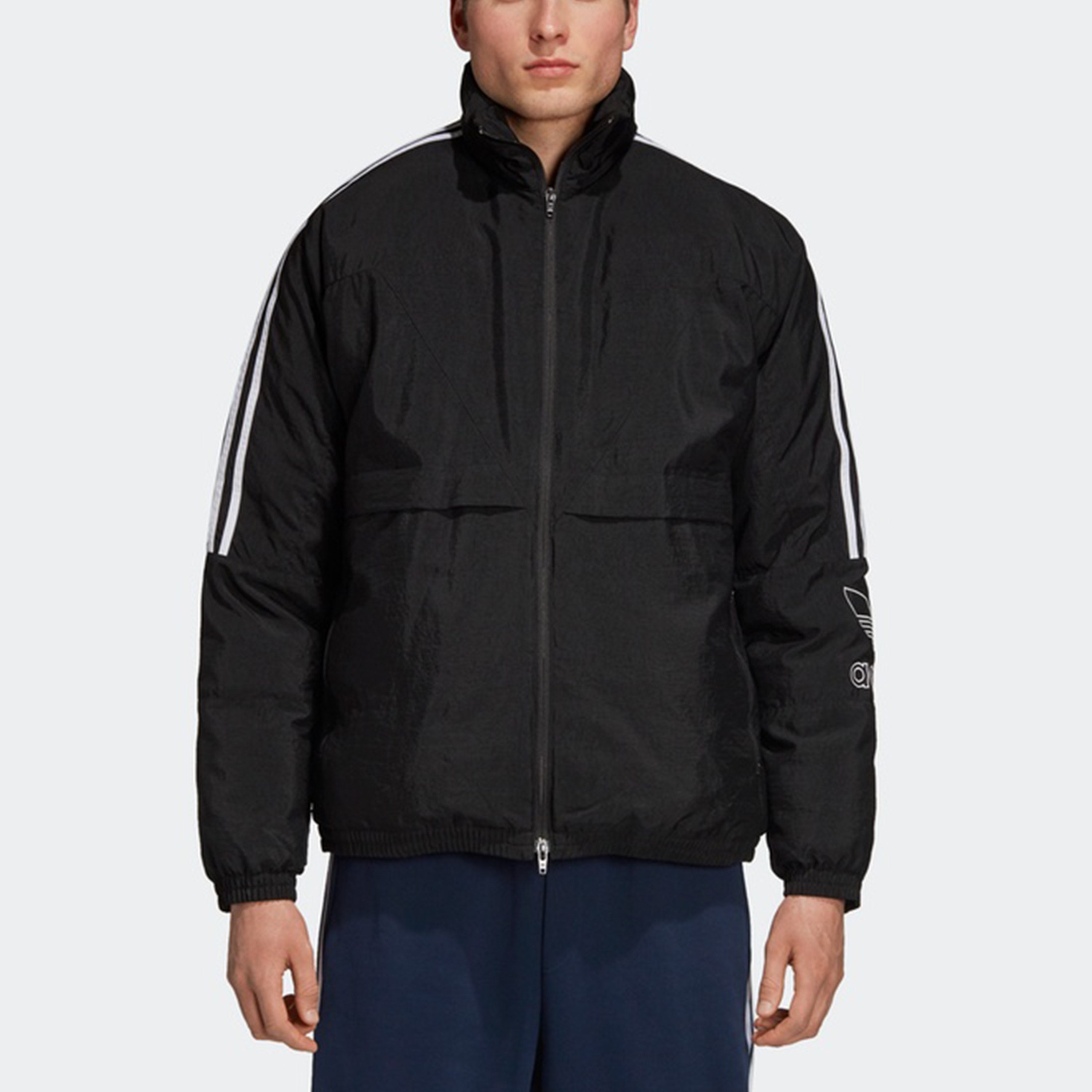 Adidas Originals Outline Tref LG Black Puffer Jacket for Men Winter Collection DH5000 圖 5