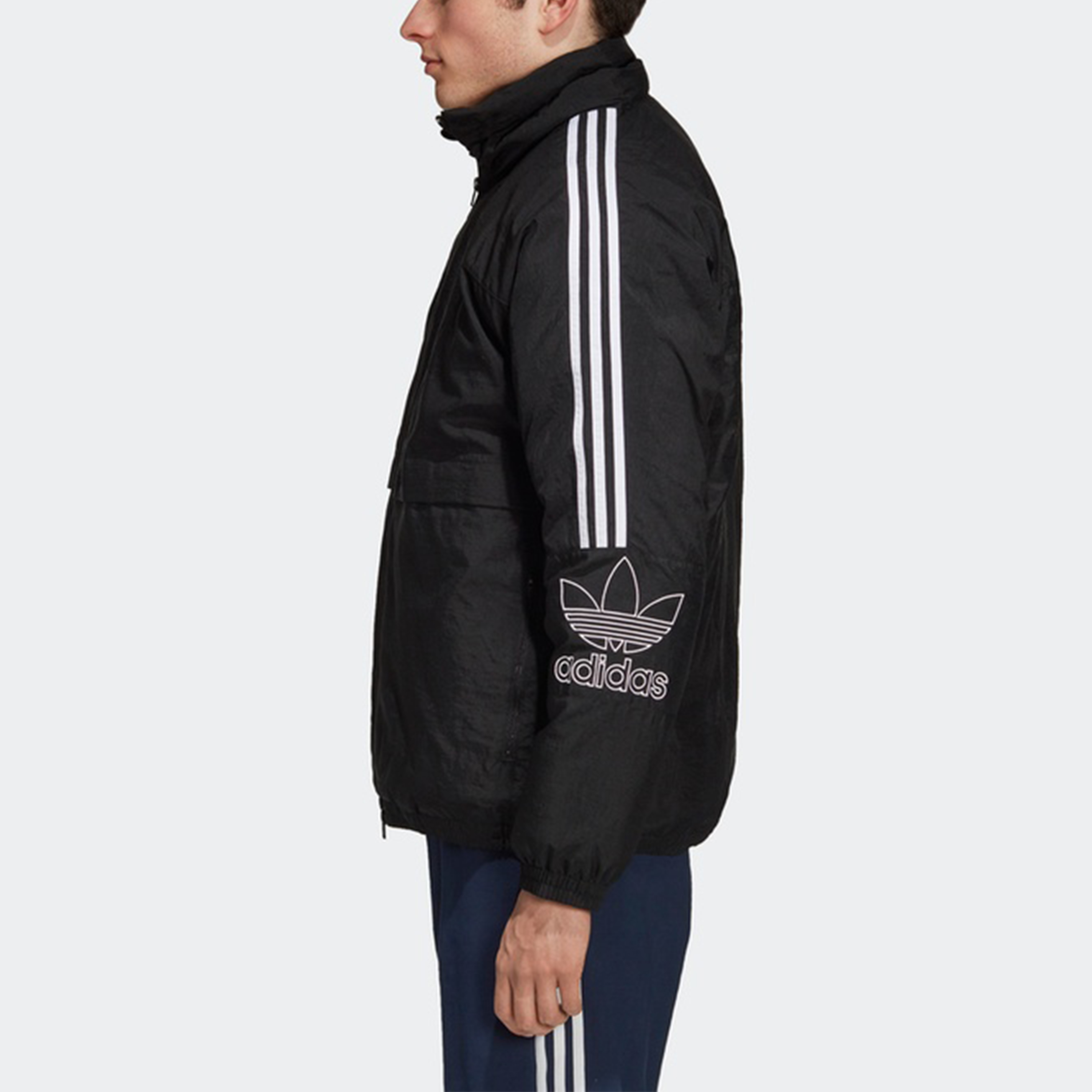 Adidas Originals Outline Tref LG Black Puffer Jacket for Men Winter Collection DH5000 圖 7
