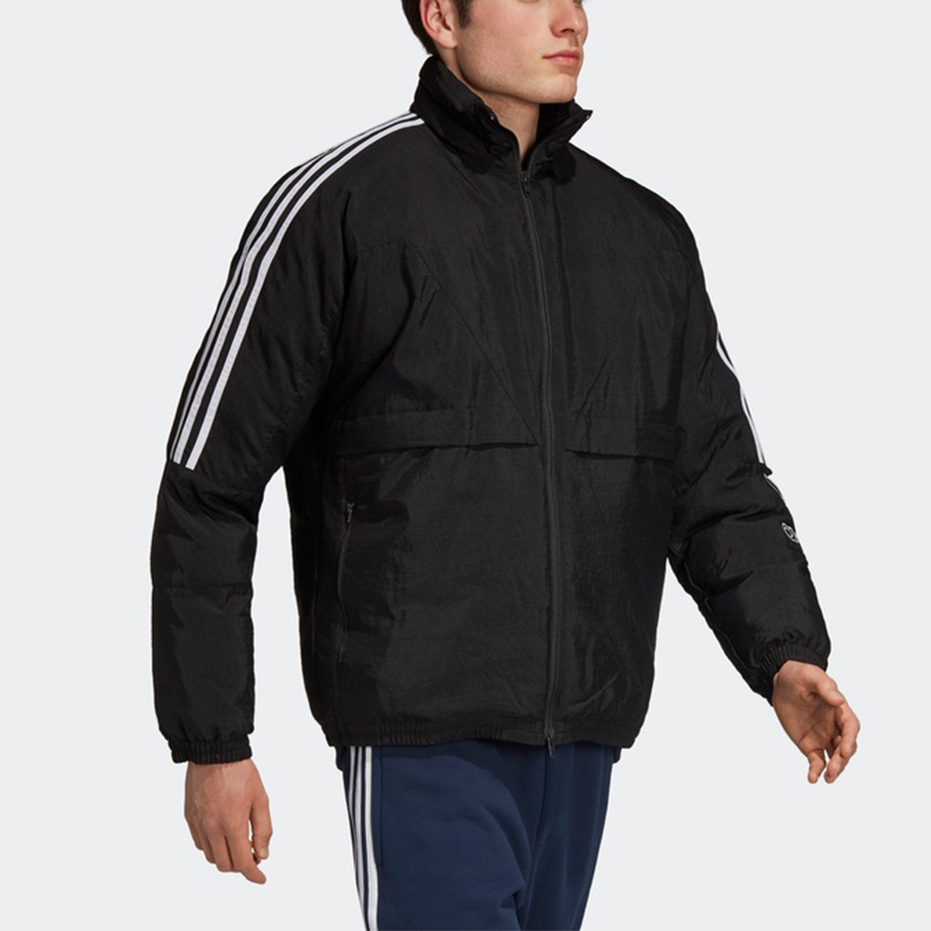 Adidas Originals Outline Tref LG Black Puffer Jacket for Men Winter Collection DH5000 圖 8