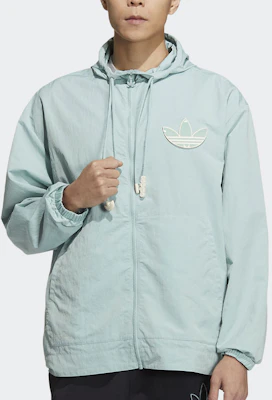 아디다스 오리지널스 오버사이즈 컬러블록 후디 자켓 라이트그린 HS2019 Shop 아디다스 오리지널스 오버사이즈 컬러블록 후디 자켓 라이트그린 HS2019