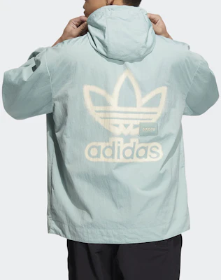 아디다스 오리지널스 오버사이즈 컬러블록 후디 자켓 라이트그린 HS2019 Details for 아디다스 오리지널스 오버사이즈 컬러블록 후디 자켓 라이트그린 HS2019