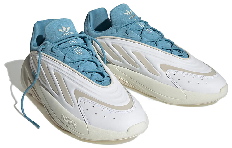 Lookbook adidas originals Ozelia 經典復古 防滑耐磨 低筒 運動休閒鞋 男女同款 白藍