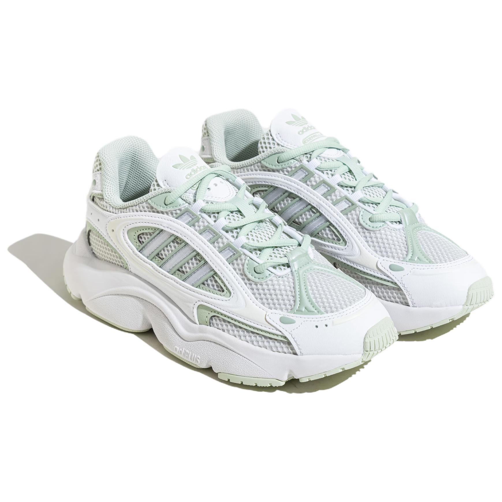 Shop adidas originals Ozmillen 舒適經典 防滑耐磨 低筒 爸媽鞋 男女款式 白綠色
