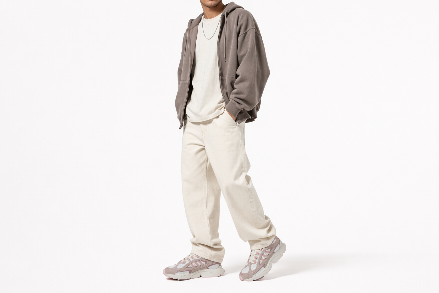 Order adidas Originals Ozmillen 復古經典 防滑耐磨 低筒 生活休閒鞋 男女同款 粉白