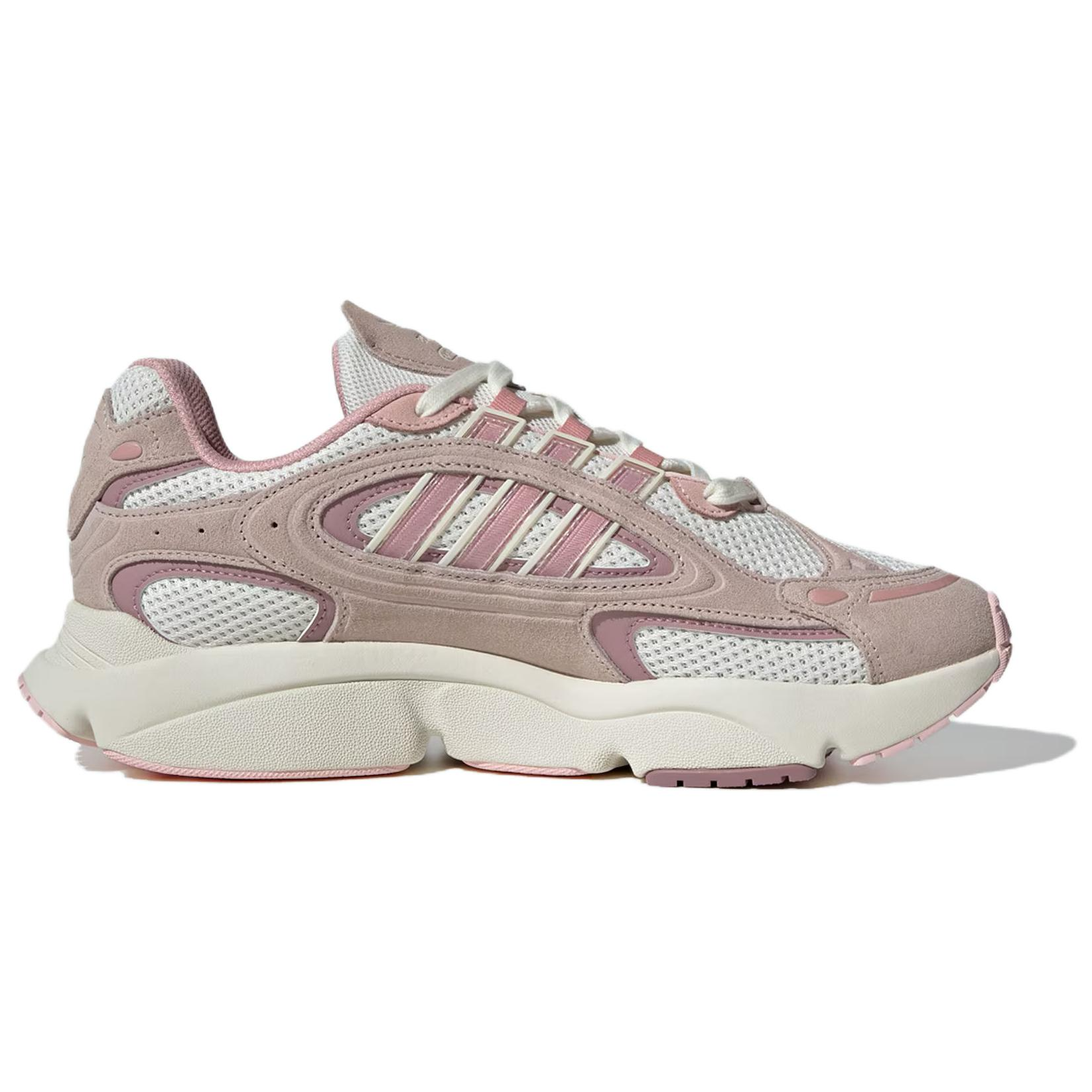 Lookbook adidas Originals Ozmillen 復古經典 防滑耐磨 低筒 生活休閒鞋 男女同款 粉白