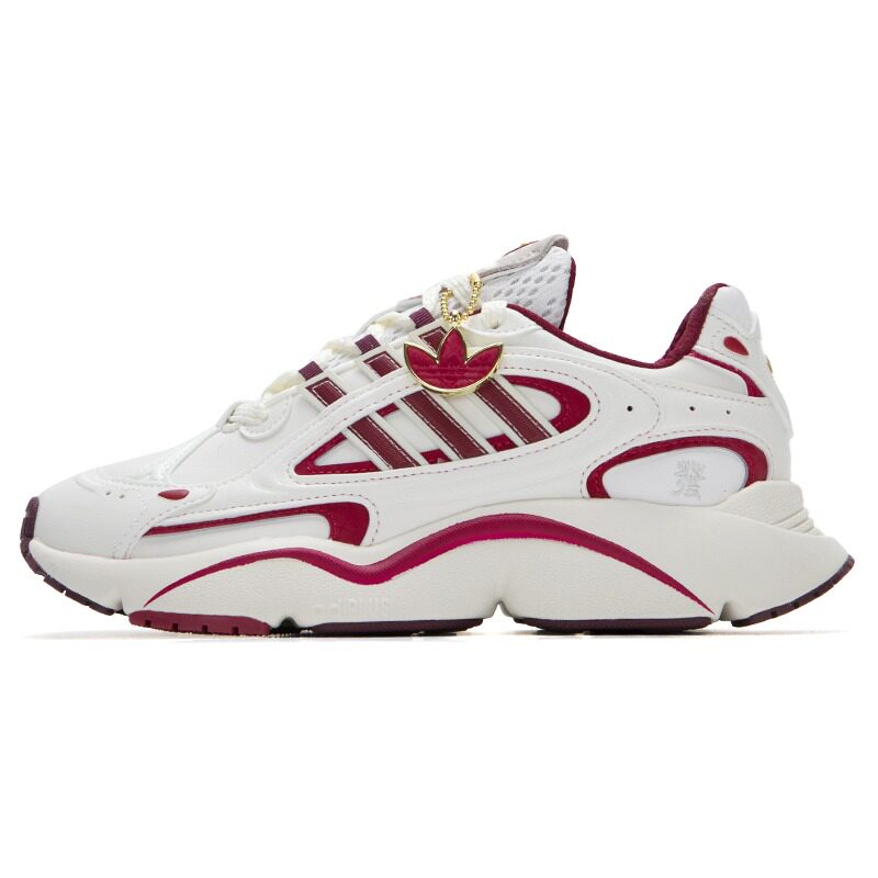 adidas Originals Ozmillen CNY Year of the Snake Casual Shoes White/Crimson Red JR0090