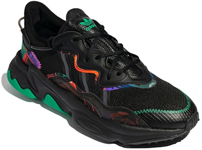 阿迪达斯 Originals Ozweego 休闲鞋 '黑绿多色' GX2715 Lookbook 阿迪达斯 Originals Ozweego 休闲鞋 '黑绿多色' GX2715