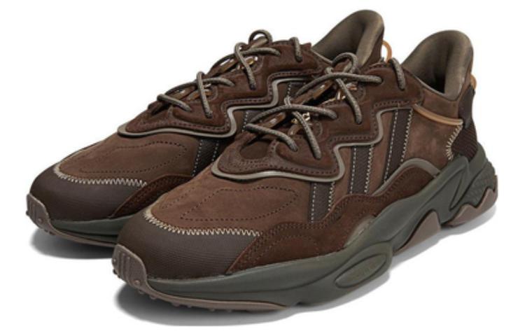 Lookbook adidas originals Ozweego 減震防滑耐磨 低筒 運動休閒鞋 棕色