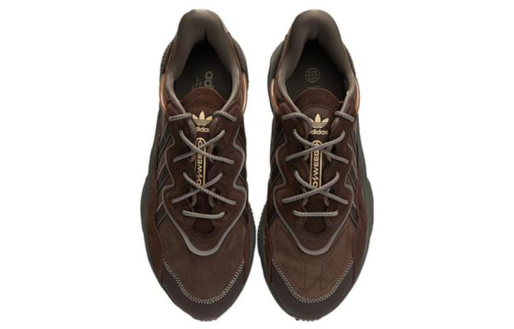 Shop adidas originals Ozweego 減震防滑耐磨 低筒 運動休閒鞋 棕色