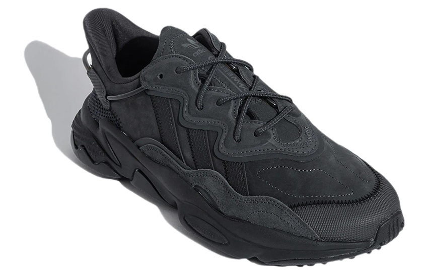 Lookbook adidas originals OZWEEGO 休閒復古 耐磨防滑 低筒 跑步鞋 男女同款 深灰