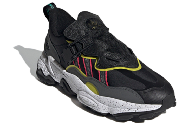 Lookbook 아디다스 오즈위고 플립실드 "블랙 화이트 옐로우" FY5776