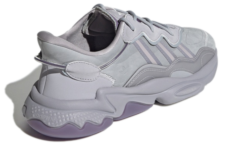Shop adidas originals Ozweego 緩震耐磨防滑 低筒 運動休閒鞋 男女同款 灰紫
