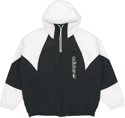 アディダス オリジナルス パデッド アディカラー カラーブロック フーディ ジャケット ブラック GE1301 Buy アディダス オリジナルス パデッド アディカラー カラーブロック フーディ ジャケット ブラック GE1301