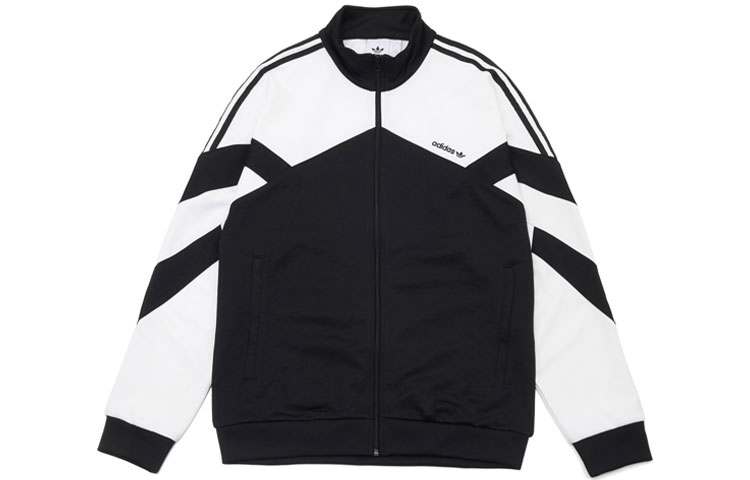 adidas Originals Palmeston Track Top High-Neck Zip Jacket Black/White - DJ3460