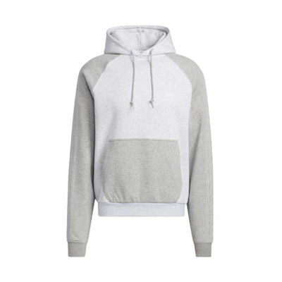 adidas Originals Patch Hoodie Retro Style Light Gray Heathery HI3021