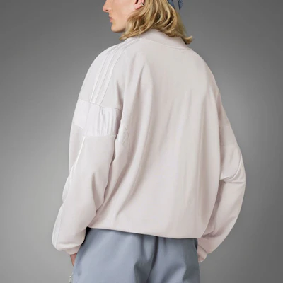 아디다스 오리지널 펄그레이 하프집 재킷 솔리드 스트라이프 로고 디자인 HM2340 Details for 아디다스 오리지널 펄그레이 하프집 재킷 솔리드 스트라이프 로고 디자인 HM2340