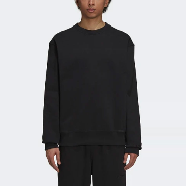 Shop adidas Originals Pharrell Williams聯名款黑色圓領運動衫 男女通用 H58314