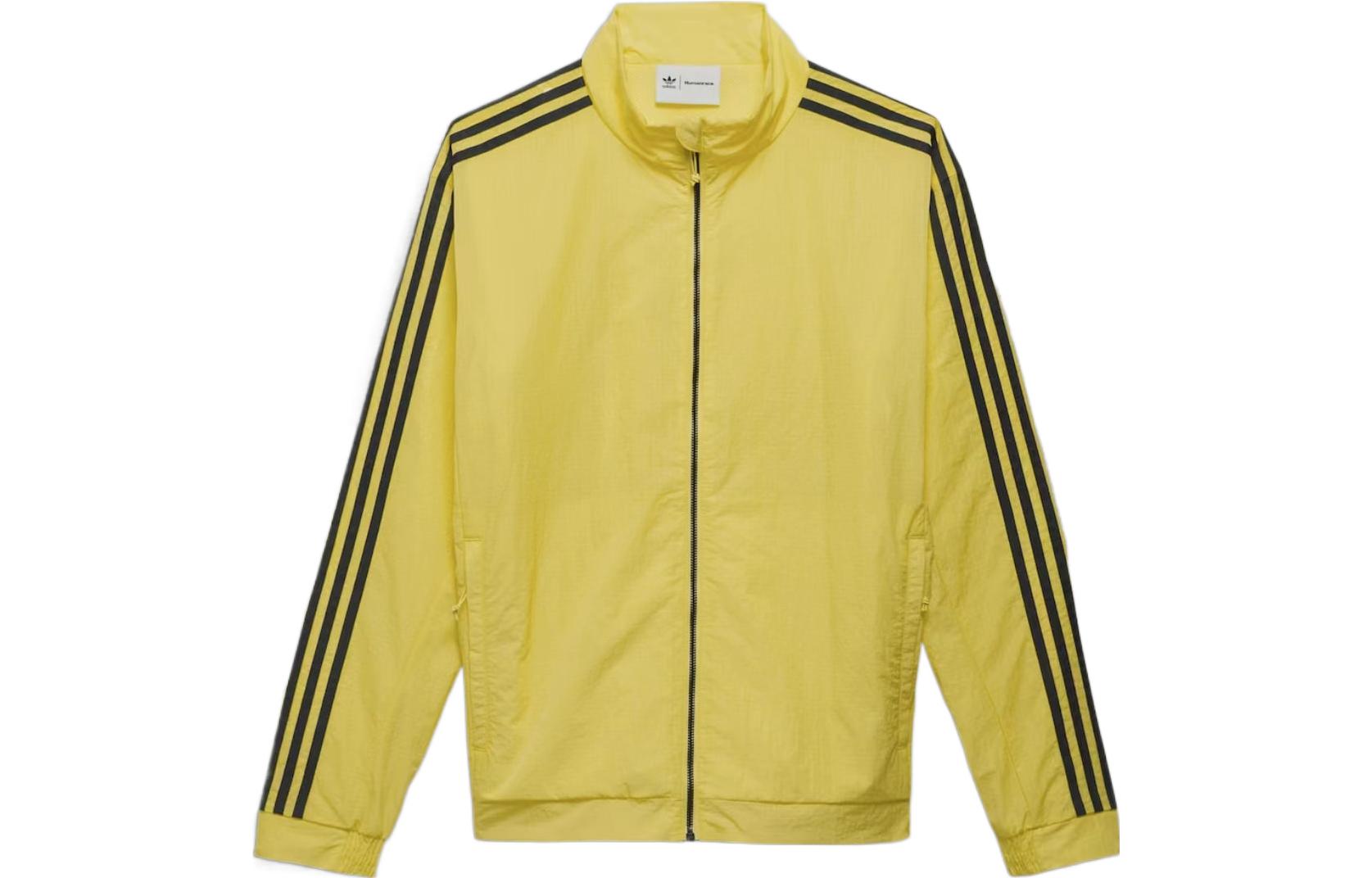 adidas Originals Pharrell Williams Shell 3-Stripes Retro Jacket Light Yellow Unisex HS7622