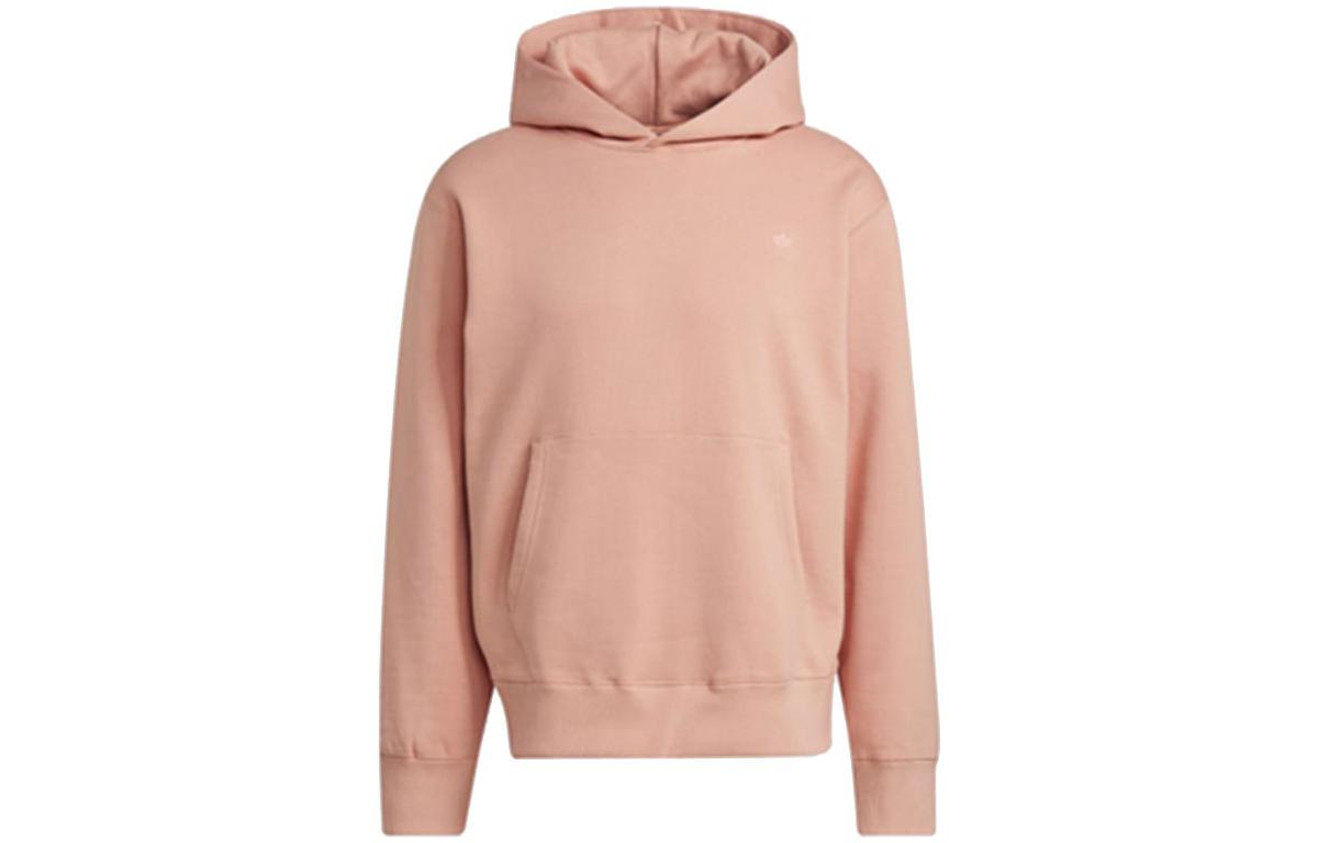 adidas Originals Pink Embroidered Logo Hoodie with Kangaroo Pocket () H11360