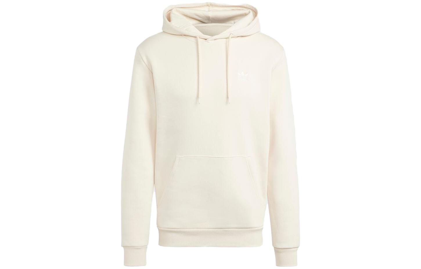 adidas Originals Plain Logo Embroidered Hoodie Unisex Magic White IA4895