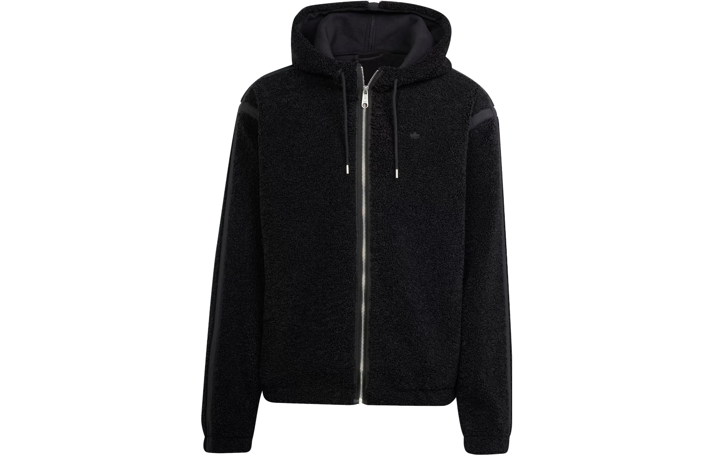 adidas Originals Premium Essentials Black Fleece Hoodie Jacket  II5807