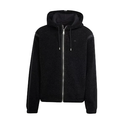 adidas Originals Premium Essentials Black Fleece Hoodie Jacket II5807