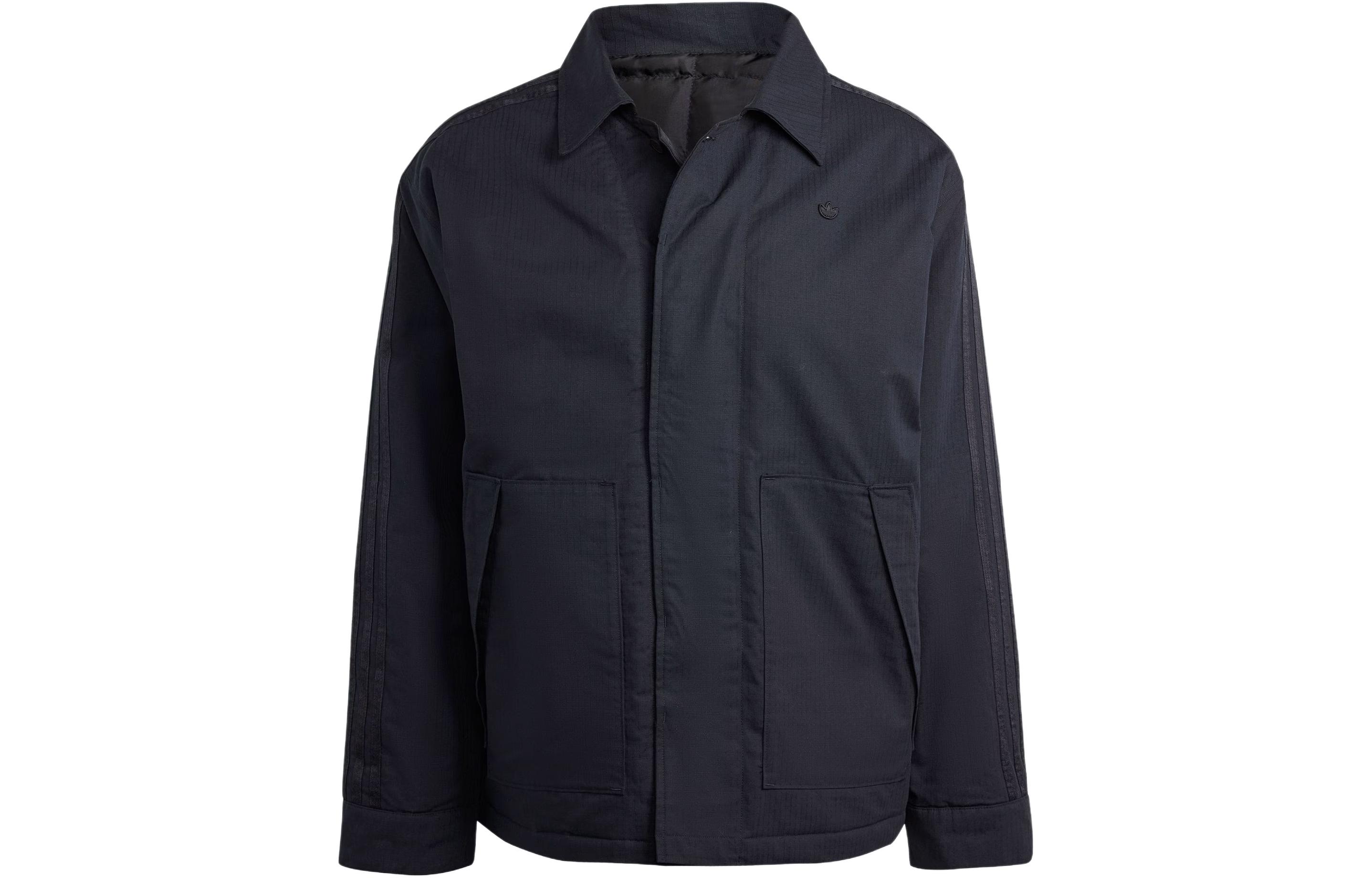 adidas Originals Premium Essentials Black Sports Collar Jacket IR7736