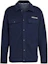 Order adidas Originals Premium Overshirt Navy Blue Logo Loose-Fit Jacket Shirt Men IS2045