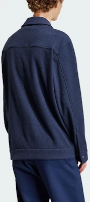 adidas Originals Premium Overshirt Navy Blue Logo Loose-Fit Jacket Shirt Men IS2045 Shop adidas Originals Premium Overshirt Navy Blue Logo Loose-Fit Jacket Shirt Men IS2045