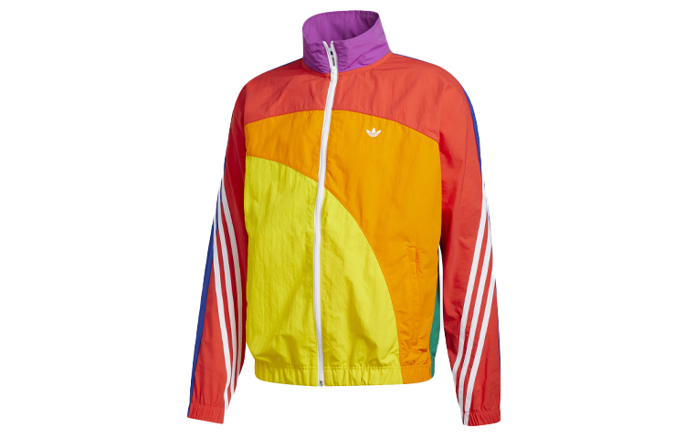 adidas Originals Pride Off-Center Colorblock Retro Track Jacket Multicolor Men GD0955