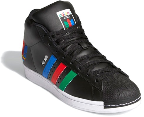 Sepatu adidas Pro Model 'Hitam Merah Biru Hijau' FV9903 Lookbook Sepatu adidas Pro Model 'Hitam Merah Biru Hijau' FV9903