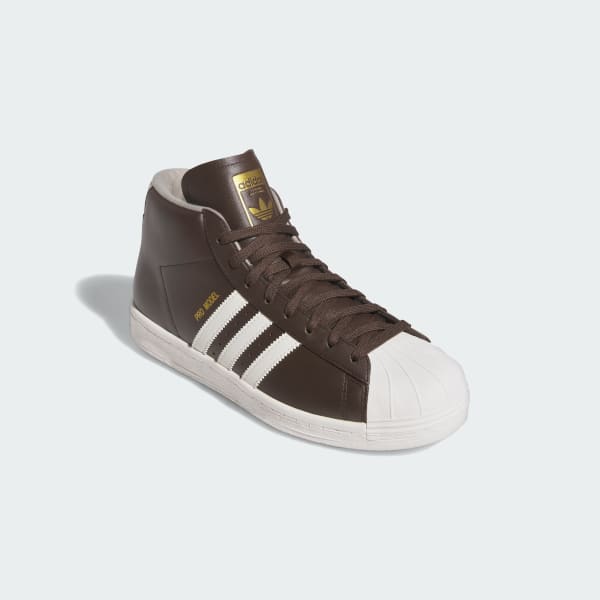 Adidas Originals Pro Model Golf Shoes Dark Brown/Chalk White/Gold Metallic 圖 4