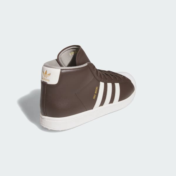 Adidas Originals Pro Model Golf Shoes Dark Brown/Chalk White/Gold Metallic 圖 5