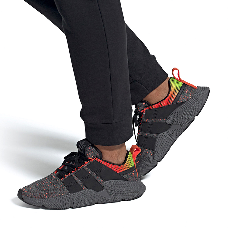 Sizing adidas originals PROPHERE V2 減震防滑 低幫 運動休閒鞋 男款 黑紅